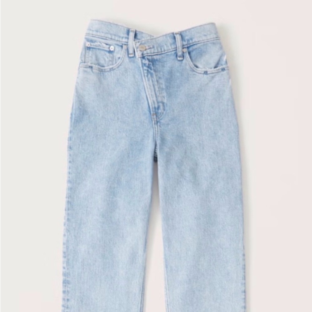 Abercrombie & Fitch Ultra High Rise Jeans in Light Blue